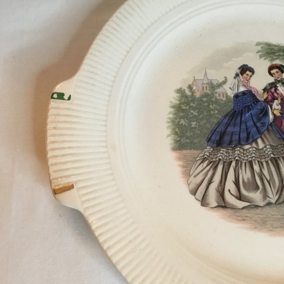Vintage Victory By Salem China Co. Godey Decorative Dessert and Salad Plate - Picture 6 of 9